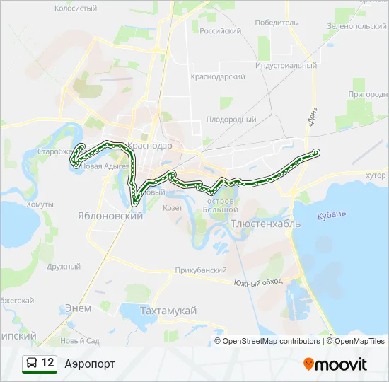 12 Bus Line Map