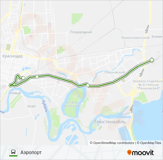 АЭРОЭКСПРЕСС-1 Bus Line Map