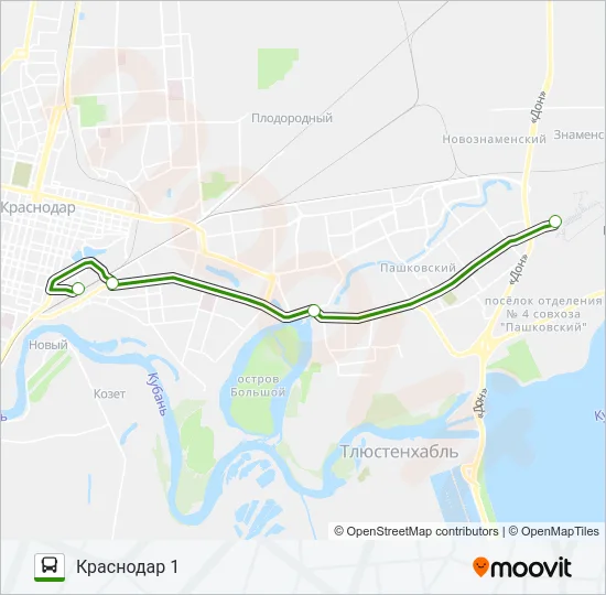 АЭРОЭКСПРЕСС-1 Bus Line Map