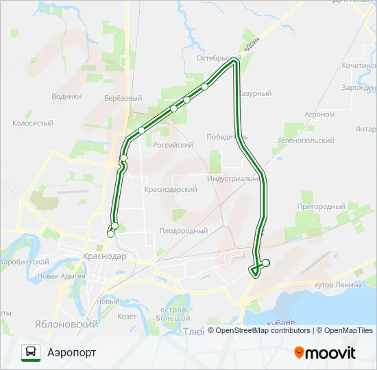 АЭРОЭКСПРЕСС-2 Bus Line Map