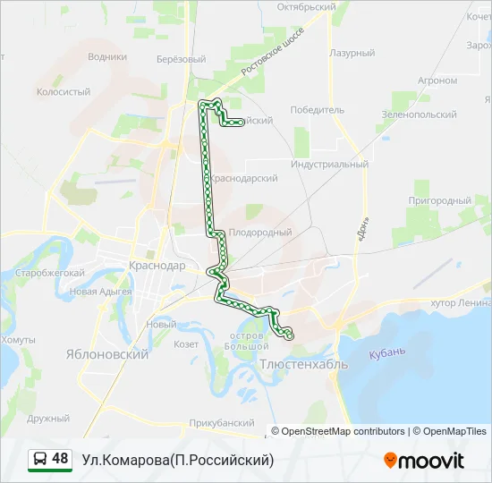 48 Bus Line Map