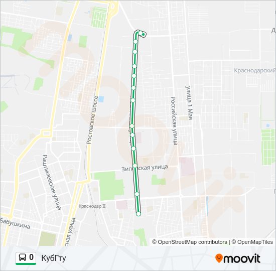 0 Bus Line Map