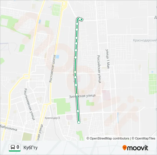 0 Bus Line Map