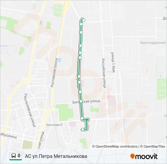 0 Bus Line Map