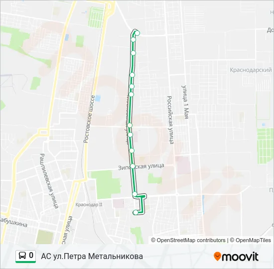 0 Bus Line Map