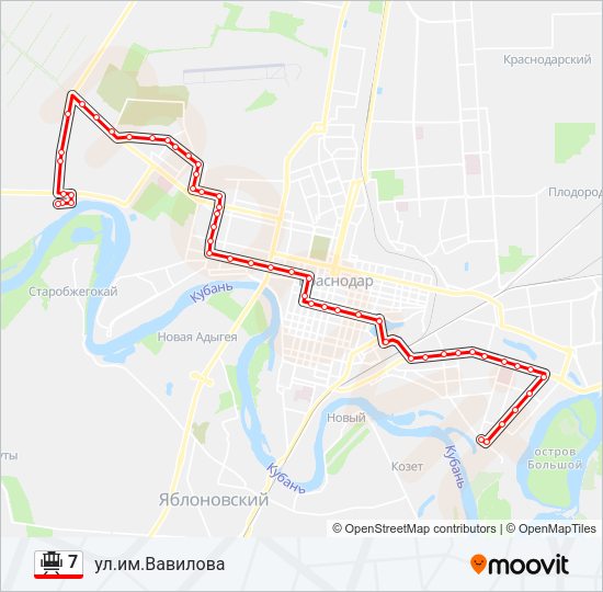 7 Tram Line Map