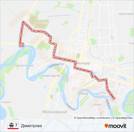7 Tram Line Map