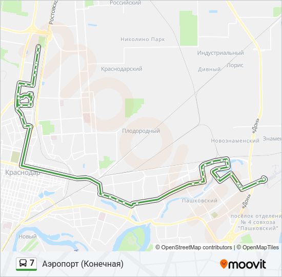 7 Bus Line Map