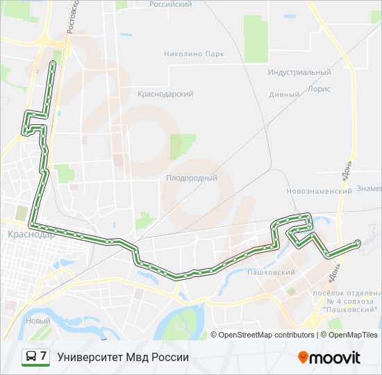 7 Bus Line Map