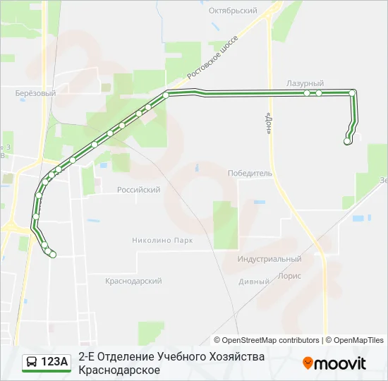 123А Bus Line Map