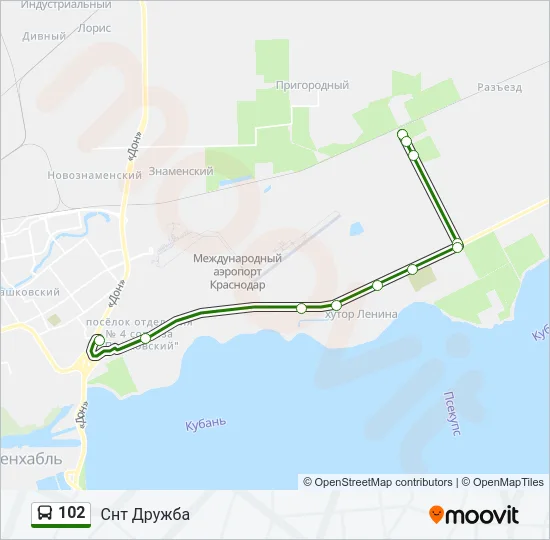 102 Bus Line Map