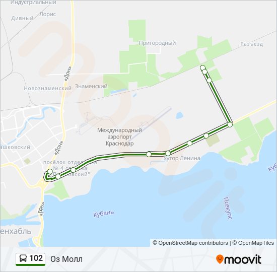 Маршрут 102 на карте. Схема 102 автобуса. 102 Маршрут на карте график. Оз Молл Краснодар маршрут автобуса.