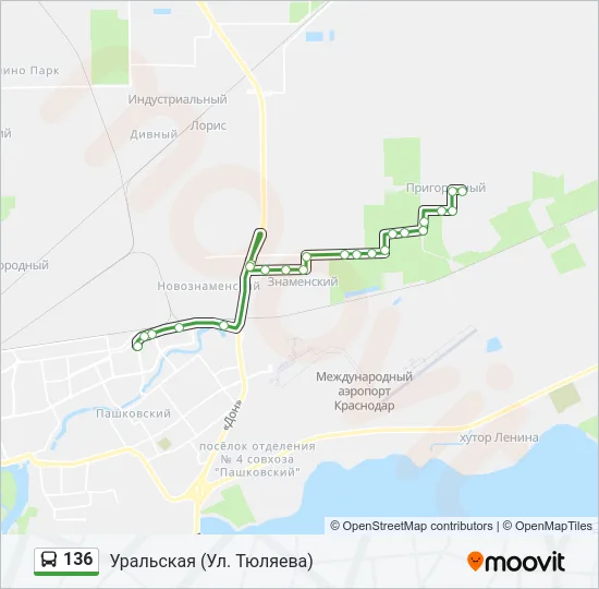 136 Bus Line Map