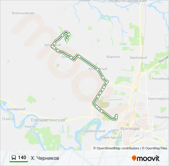 140 Bus Line Map
