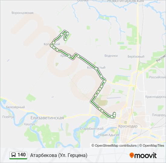 Остановки 58 маршрута краснодар