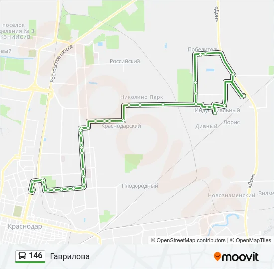 146 Bus Line Map