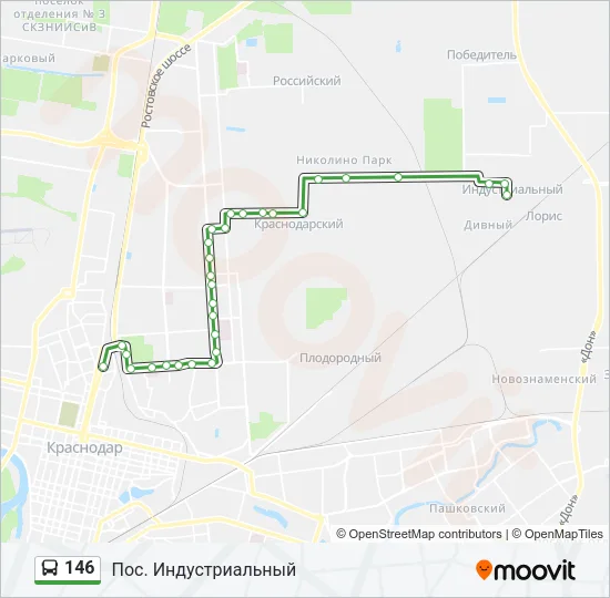 Автобус 146: карта маршрута