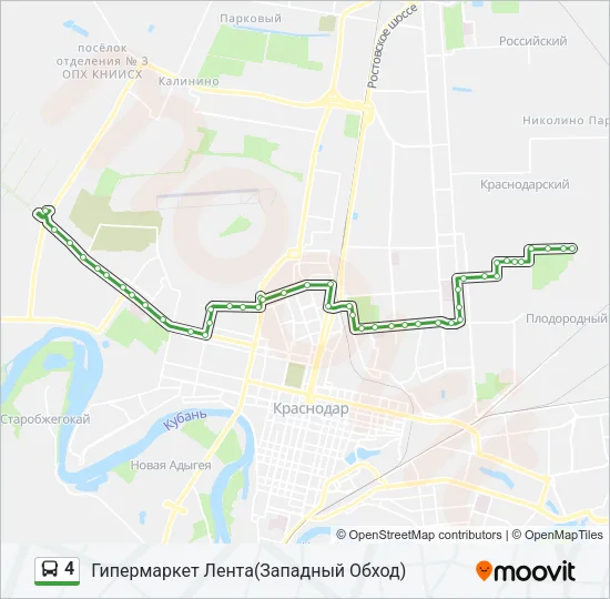 4 Bus Line Map