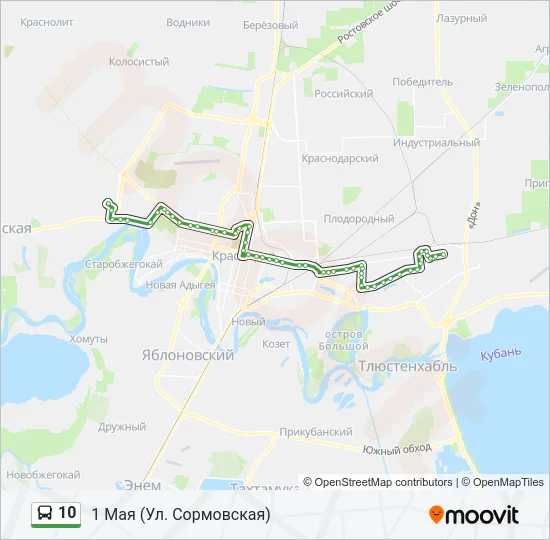 10 Bus Line Map