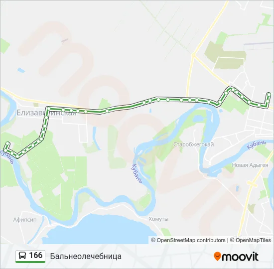 166 Bus Line Map