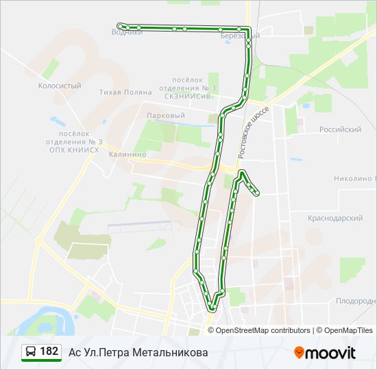 Маршрут 182а краснодар схема движения автобуса