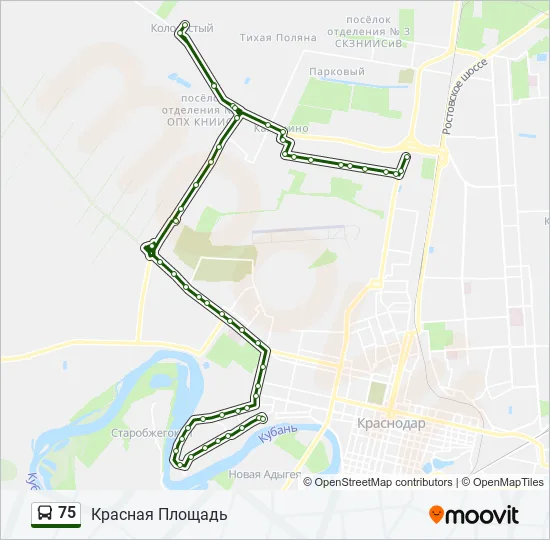  75: карта маршрута
