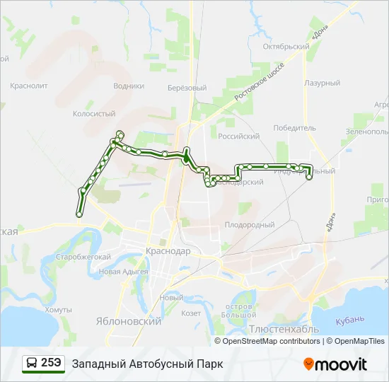 25Э Bus Line Map