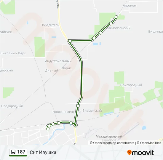 187 Bus Line Map