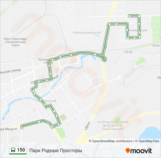 150 Bus Line Map