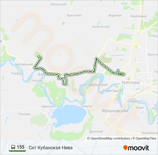 Автобус 155 маршрут остановки. Трасса а 155 на карте.