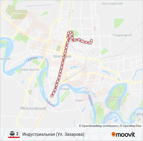 2 Tram Line Map