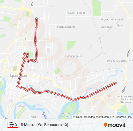 5 Tram Line Map