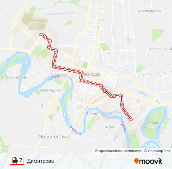 7 Tram Line Map