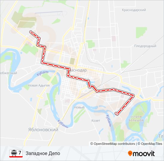 7 Tram Line Map