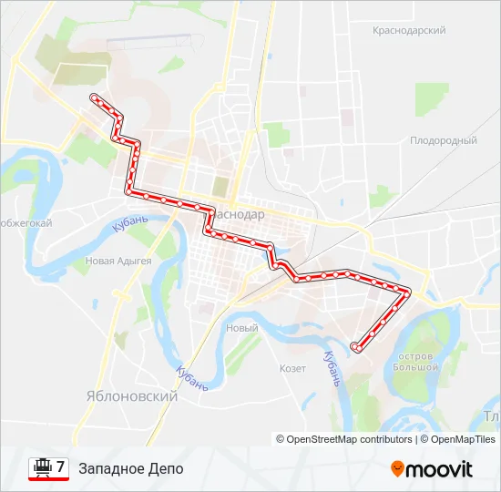 7 Tram Line Map