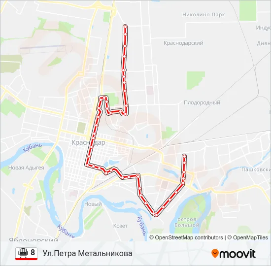 8 Tram Line Map