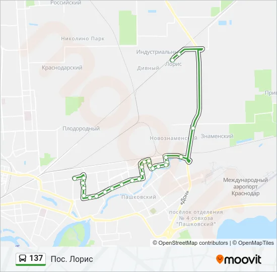 137 Bus Line Map