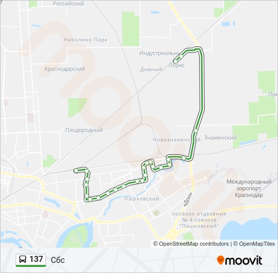 137 Bus Line Map