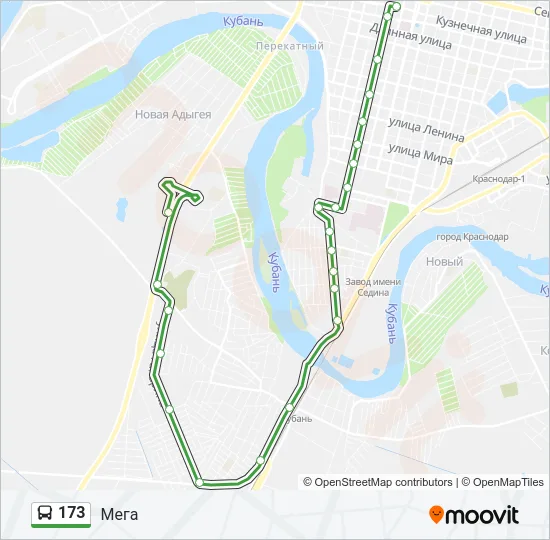 173 Bus Line Map