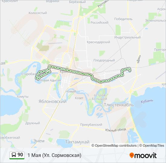 90 автобус киров где едет. Автобус 90 Краснодар.