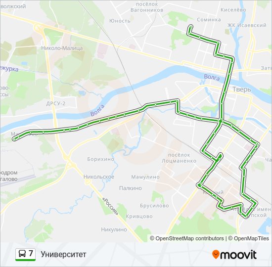 7 bus Line Map