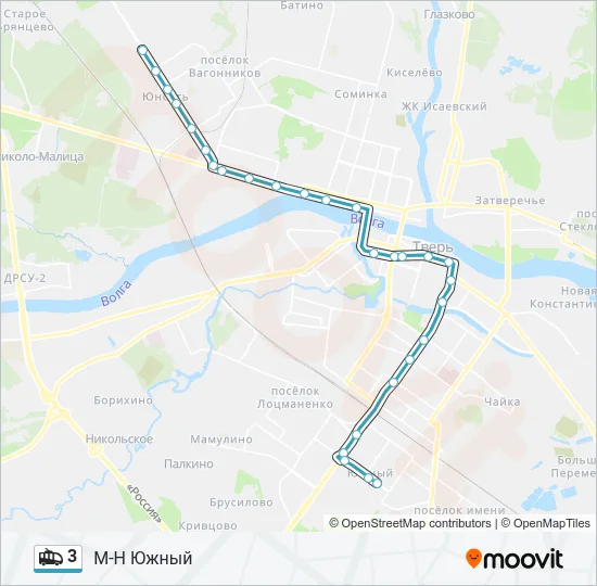 3 Trolleybus Line Map