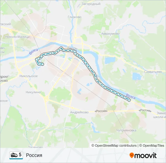 5 Trolleybus Line Map