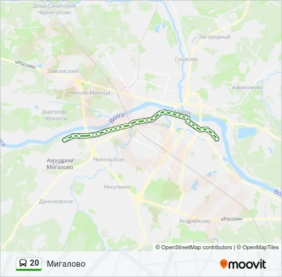 20 Bus Line Map