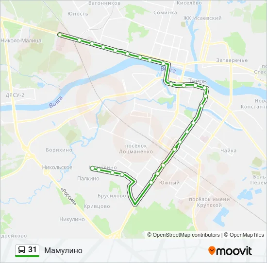 31 Bus Line Map