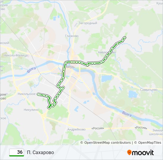 Маршрут 36 автобуса казань остановки. Маршрут 36. Маршрут 36 автобуса. Схема 36 автобуса. Маршрут 36 автобуса Тверь.