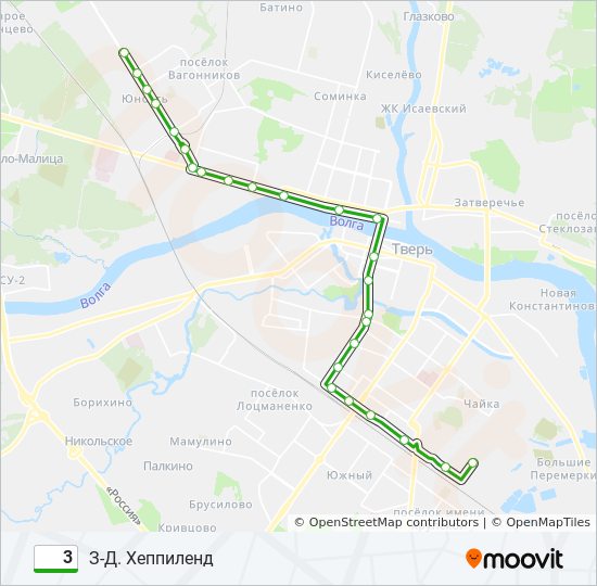 Маршрут автобуса 3 череповец на карте с остановками