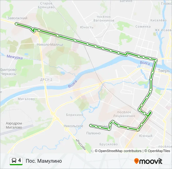 4 Bus Line Map