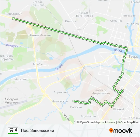 4 Bus Line Map