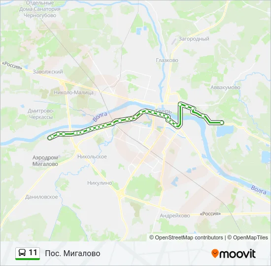 11 Bus Line Map